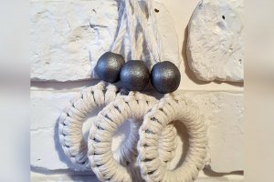 Новогодние украшения колечки пломбир - Описание