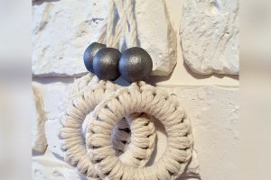 Новогодние украшения колечки пломбир - Описание