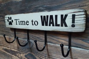 вішалка для повідців "Time to walk!