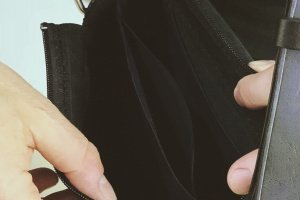 Сумка із натуральної шкіри ручної роботи на замку - Опис