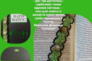 Закладка для книги з сухоцвітами - Опис