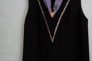 Платье шерстяное зимнее р.42 баклажан повседневное - Описание