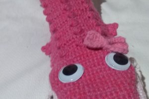 Шкарпетки - ′Звіроноски′ крокодильчики′ .Ручна робота  - Опис