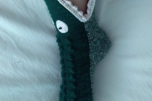 Шкарпетки - ′Звіроноски′ крокодильчики′ ручної роботи  - Опис