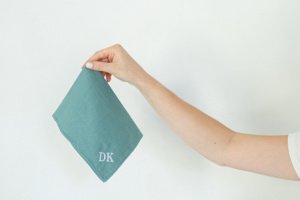 Персоналізована серветка 40 см x 40 см М'ятна - Опис