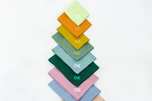 Персоналізована серветка 40 см x 40 см Синій - Опис