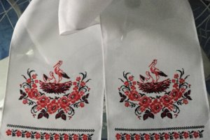 Вишитий рушник ручної роботи 210х35 см. - Опис