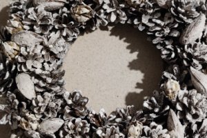 Венок ,, Merry Christmas,,  - Описание