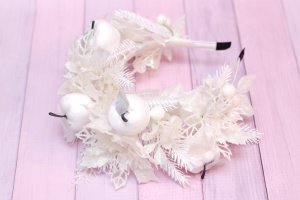 Обруч зимовий для образу зими, снігової феї чи королеви. - Опис