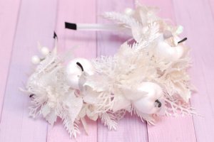 Обруч зимовий для образу зими, снігової феї чи королеви. - Опис