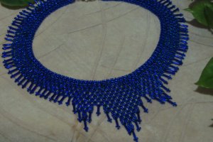 Колье из бисера и стекляруса - Описание