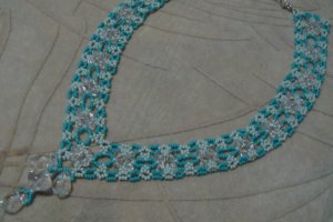 колье с листочками - Описание