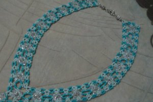 колье с листочками - Описание