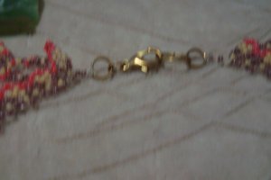 Ажурное колье в этно-стиле из бисера - Описание