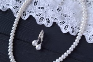 Работа Комплект из натурального жемчуга высокого класса с Майоркой.