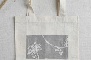 Шопер Grey 30*32*10см хлопок - Описание