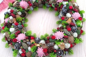 Рождественский венок. - Описание