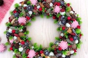 Рождественский венок. - Описание