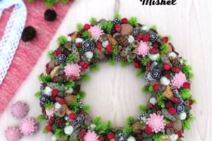 Рождественский венок. - Описание