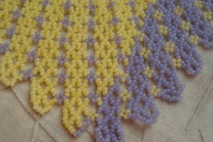 Кольє з матового чеського бісеру - Опис