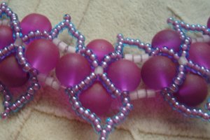 Фиолетовое колье - Описание