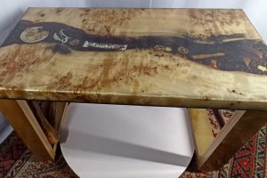 кавовий стіл, з ексползицією з кави, печива,турки, і т.д. - Опис