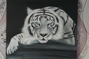 Работа Картина белый тигр