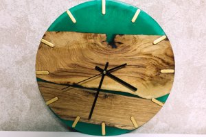 Настенные часы в стиле Loft Green