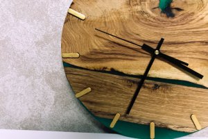 Настенные часы в стиле Loft Green  - Описание