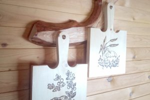 Сувенир "Разделочная доска Грибы" - Описание