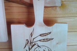 Сувенир "Разделочная доска Грибы" - Описание