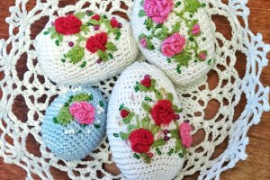Пасхальный декор – писанки в ажурной корзинке - ДРУГИЕ РАБОТЫ