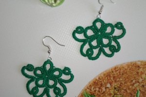 Сережки "Зелень"