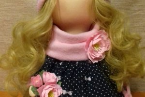 Интерьерная кукла цветок - Описание
