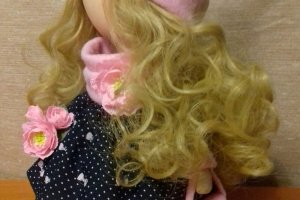 Интерьерная кукла цветок - Описание