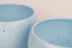 Большая голубая чашка Облако, 400мл - Описание