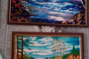 10 вишитих картин одним лотом. - Опис