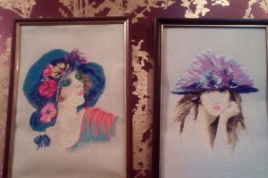 10 вишивки - картини одним лотом. - Опис