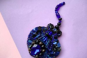 Брошь рыба скат - Описание