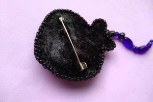 Брошь рыба скат - Описание