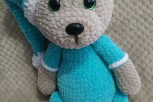 Мишка соня. Мишка амигуруми - Описание