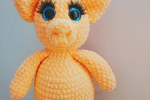 Свинка амигуруми - Описание