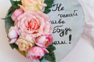 Сердце-валентинка.Подарок на валентина.100 причин почему люблю - ДРУГИЕ РАБОТЫ