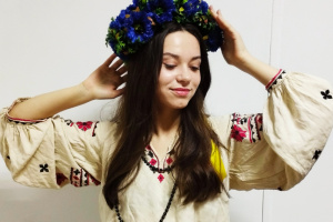 Венок с васильками