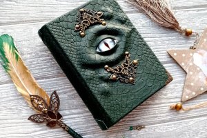 Кожаный блокнот-гримуар - Описание