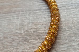 Джгут з бісеру Золотий пісок - Опис