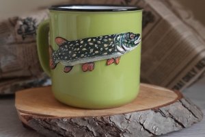 Чашка рыбака, кружка с рыбой, подарок для рыбака - Описание