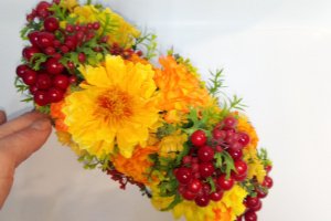 Венок "Осень золотая" - Описание