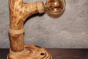 Лампа лофт настольная - Описание