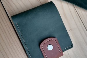 Кошелек из натуральной кожи. Ручная работа. - Описание